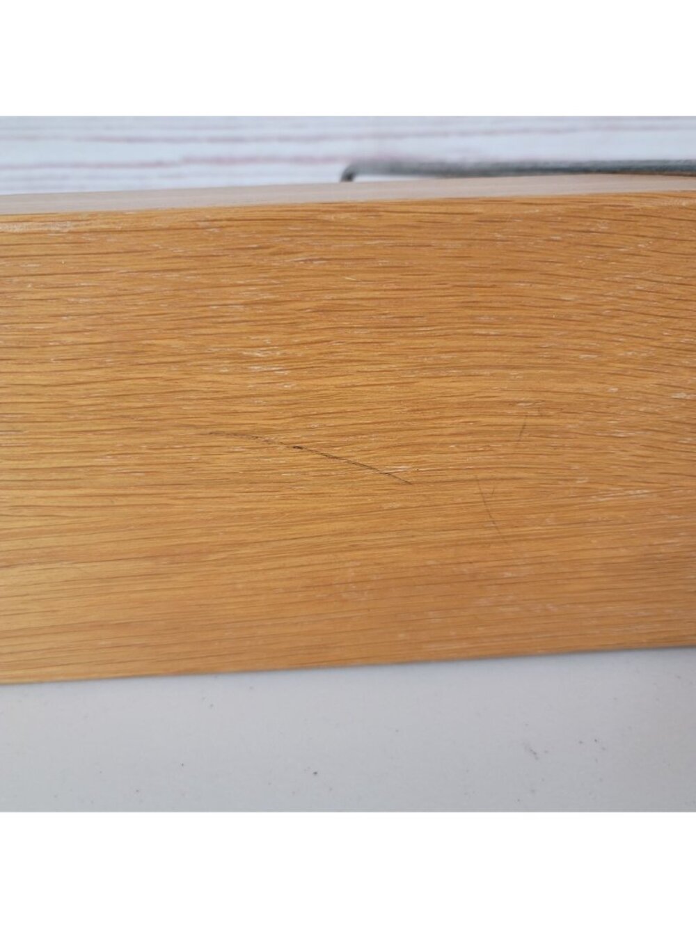 Cutco Space Saver 5 Slot Wood Knife Block Only Metal Bar Stand Honey Oak #1746 - Picture 11 of 11